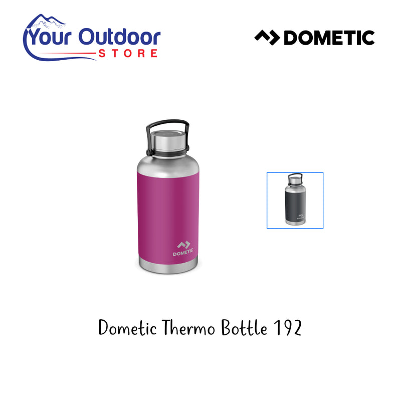 Dometic Thermo Bottle 1920ml. Hero image with title and logos
