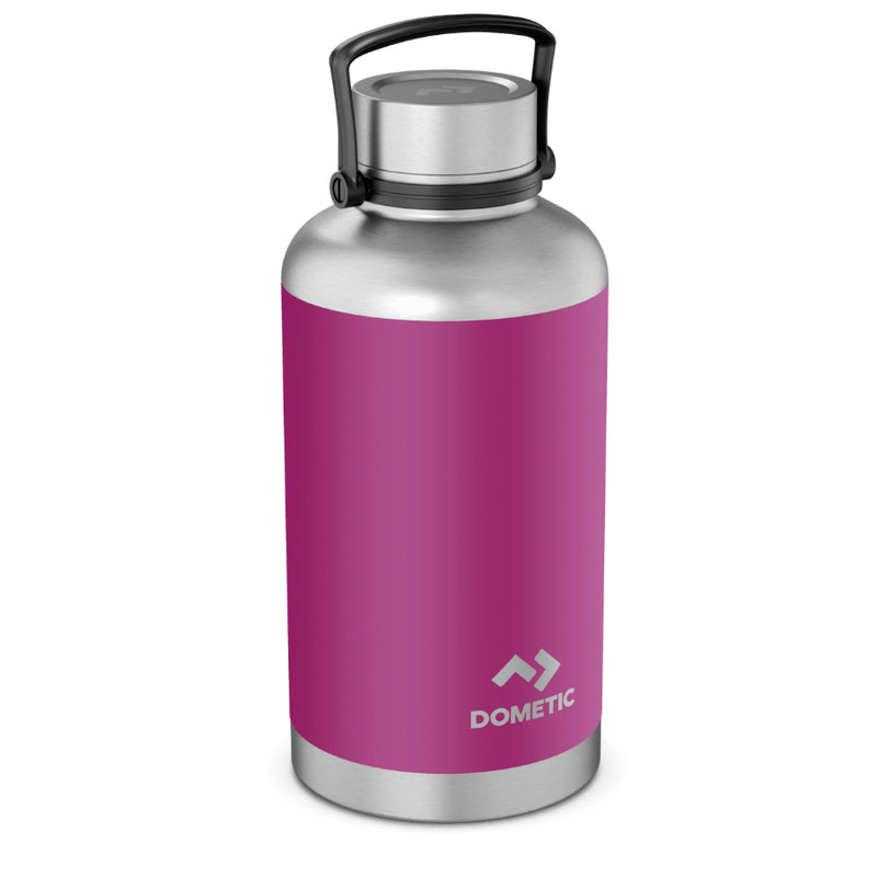 Orchid | Side bottle with cap on and handle up. Vibrant pink colour