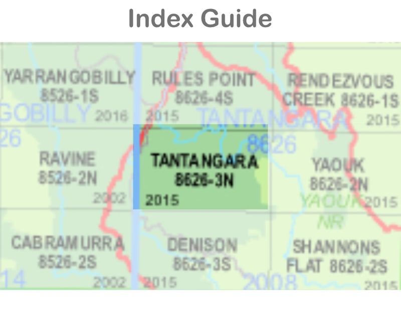 Tantangara 8626-3-N NSW Topographic Map 1 25k