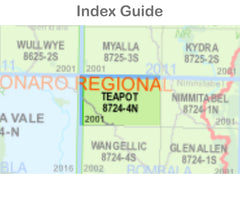Teapot 8724-4-N NSW Topographic Map 1 25k