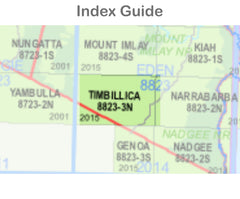 Timbillica 8823-3-N NSW Topographic Map 1 25k