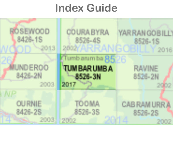 Tumbarumba 8526-3-N NSW Topographic Map 1 25k