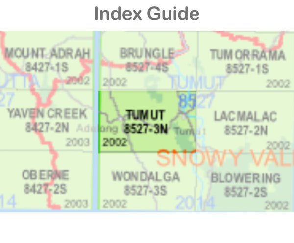 Tumut 8527-3-N NSW Topographic Map 1 25k