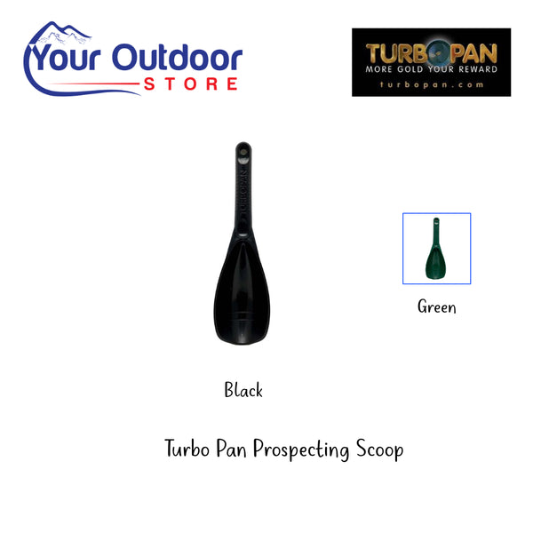 Turbo Pan Prospecting Scoop. Hero Image Showing Logos, Title and Colour Variants.