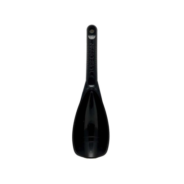 Black | Turbo Pan Prospecting Scoop. Top View Showing Ripples in Scoop. 