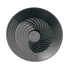Black | 25 cm Turbo Pan. Top View Showing Pan Ripples. 