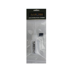Clear | Turbo Pan Snuffer and Vial Combo In Packaging. 