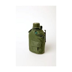 Bush Tracks Army Style Water bottle. Olive Green Cover. 
