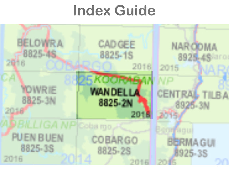 Wandella 8825-2-N NSW Topographic Map 1 25k