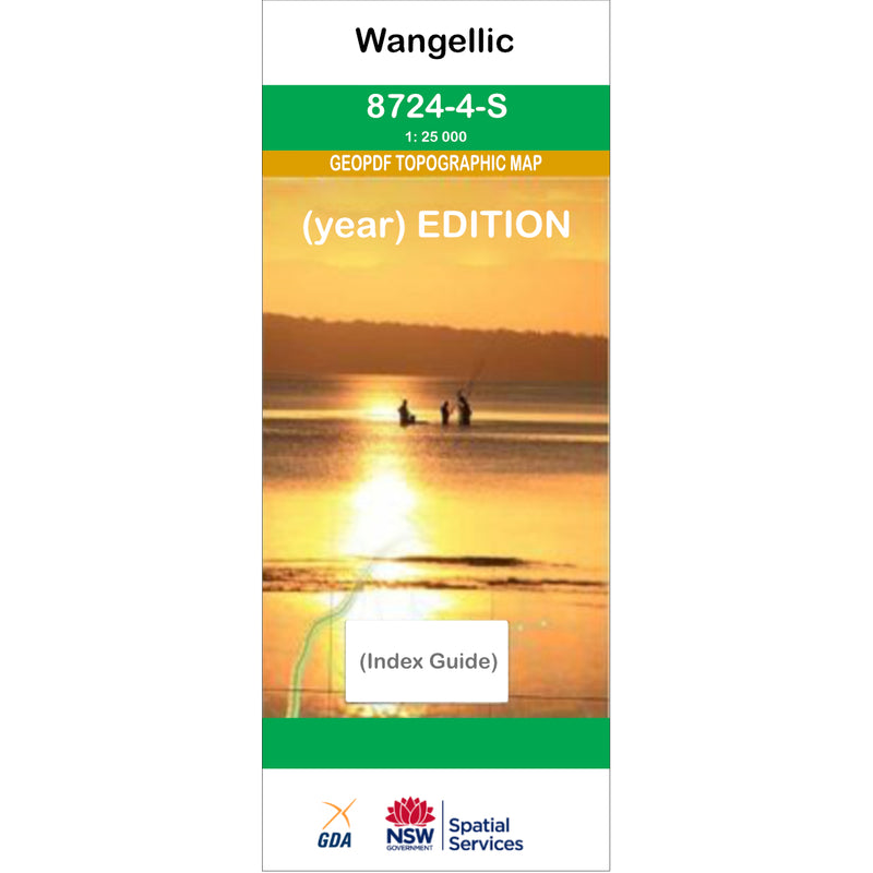 Wangellic 8724-4-S NSW Topographic Map 1 25k