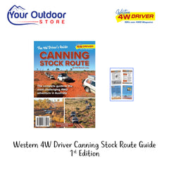 Western 4WDriver Canning Stock Route Guidebook. Hero image with title and logo