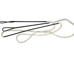 AMO Recurve String 66 Inch - 62 Inch Actual Length | White String with Black Binding | Your Outdoor Store