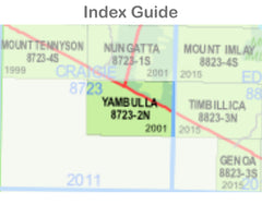 Yambulla 8723-2-N NSW Topographic Map 1 25k