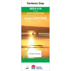 Yankees Gap 8824-4-N NSW Topographic Map 1 25k