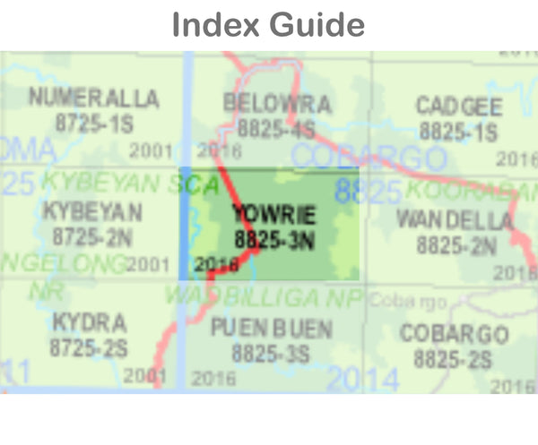 Yowrie 8825-3-N NSW Topographic Map 1 25k