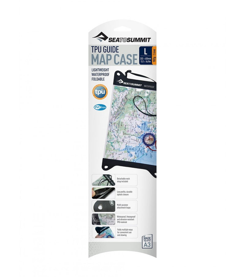 Clear | Small | Sea To Summit TPU Guide Map Case. packaging