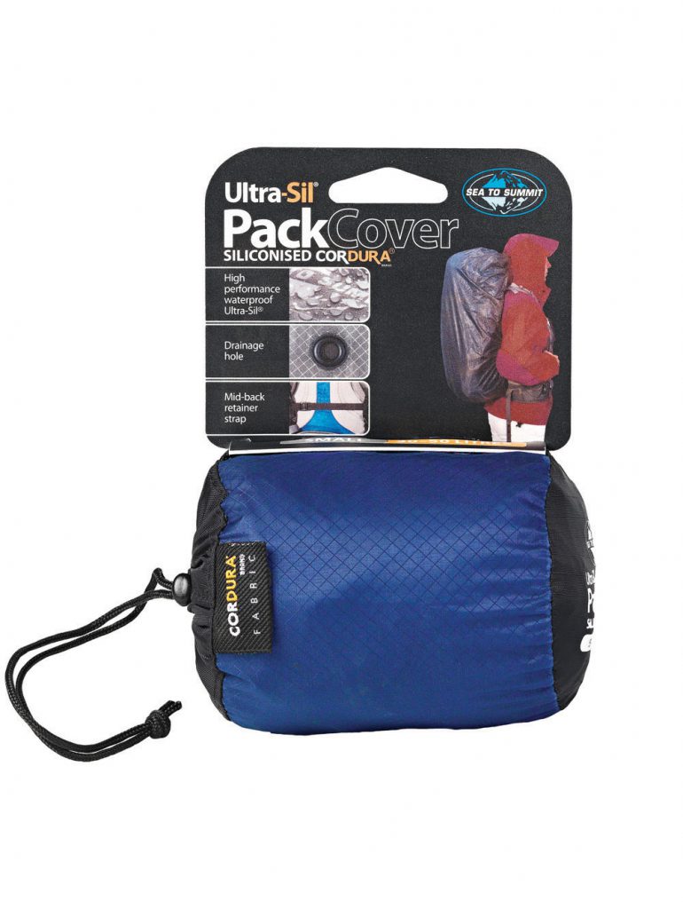 Blue | Sea To Summit Ultra-Sil Pack Cover. In bag with packaging