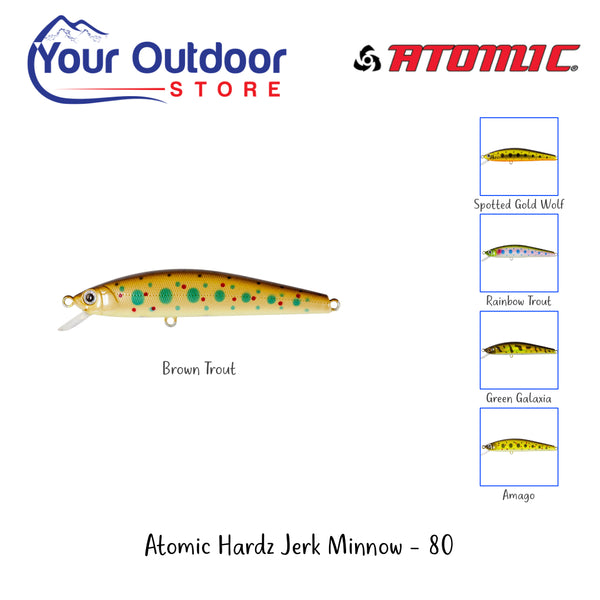 Brown Trout | Atomic Hardz Jerk Minnow 80 Suspending- Hero