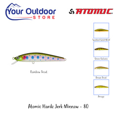 Rainbow Trout | Atomic Hardz Jerk Minnow 80 Suspending- Hero