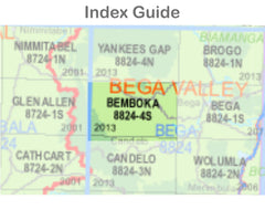 Bemboka 8824-4-S NSW Topographic Map 1 25k