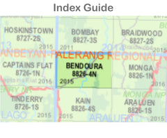 Bendoura 8826-4-N NSW Topographic Map 1 25k
