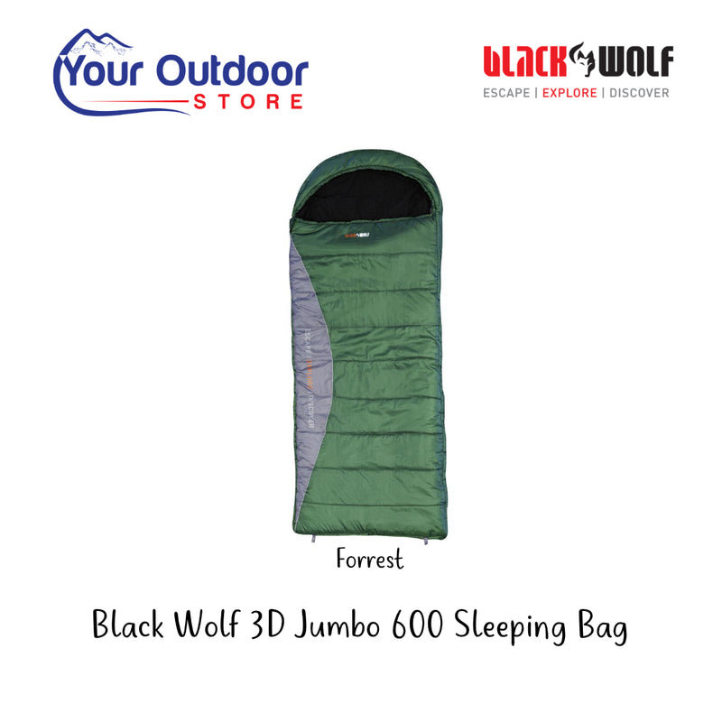 Forrest | Black Wolf 3D Jumbo 600 Sleeping Bag