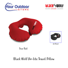 True Red | Black Wolf Air-Lite Travel Pillow