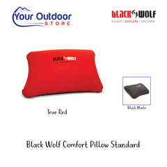 True Red | Black Wolf Comfort Pillow Standard