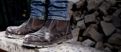 Brown | Redback UBOK BOBCAT Boot, Dirty from work on model