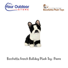Bocchetta French Bulldog Plush Toy- Pierre. Hero Image With Title and Logos