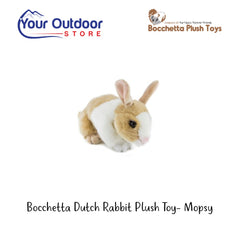 Brown | Bocchetta Bunny Plush Toy - Mopsy. Hero with Title and Logo