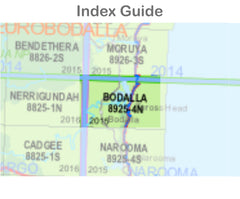 Bodalla 8925-4-N NSW Topographic Map 1 25k