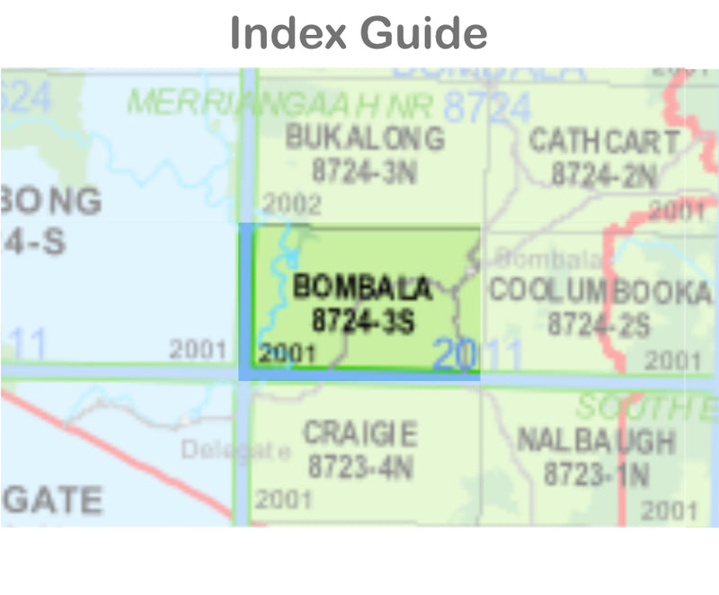 Bombala 8724-3-S NSW Topographic Map 1 25k