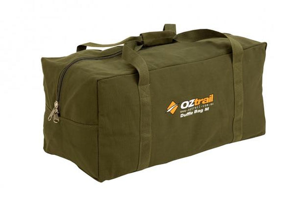 Khaki | Canvas Duffle Bag. 