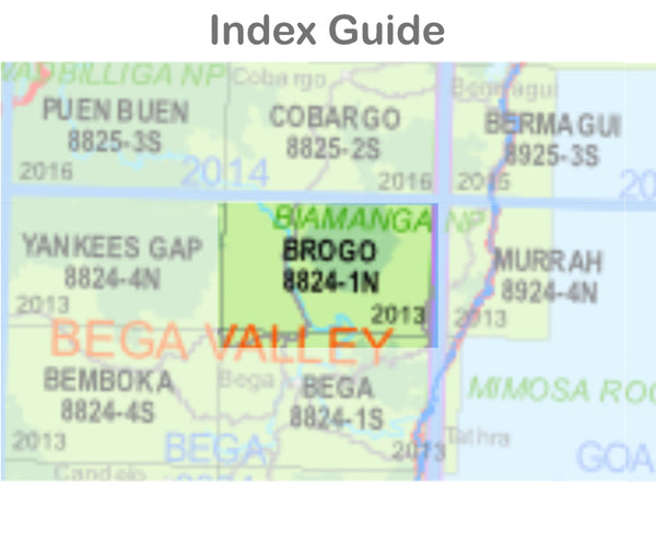 Brogo 8824-1-N NSW Topographic Map 1 25k