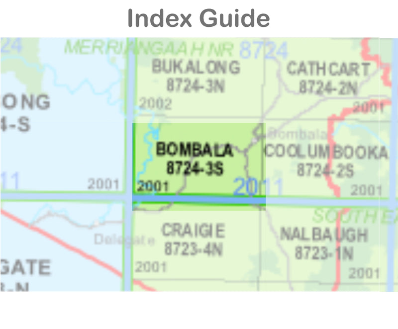 Bukalong 8724-3-N NSW Topographic Map 1 25k