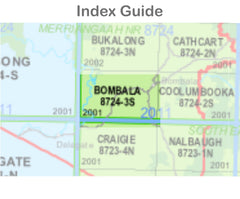 Bukalong 8724-3-N NSW Topographic Map 1 25k
