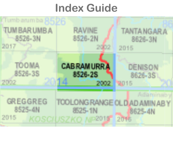 Cabramurra 8526-2-S NSW Topographic Map 1 25k