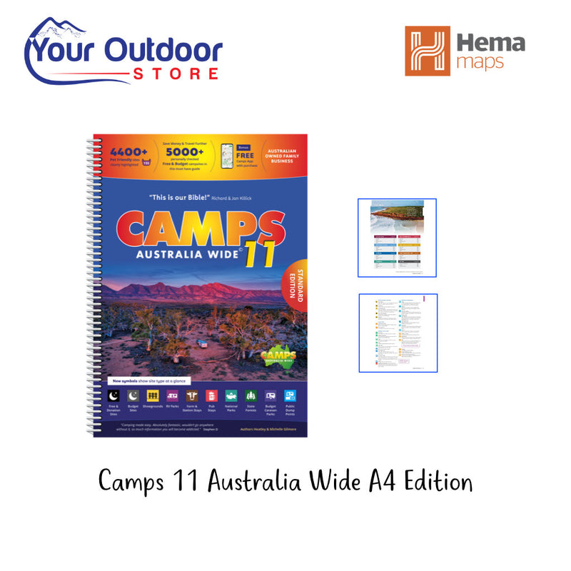 Camps 11 Australia Wide A4 Spiral Book. Hero image with title and logos
