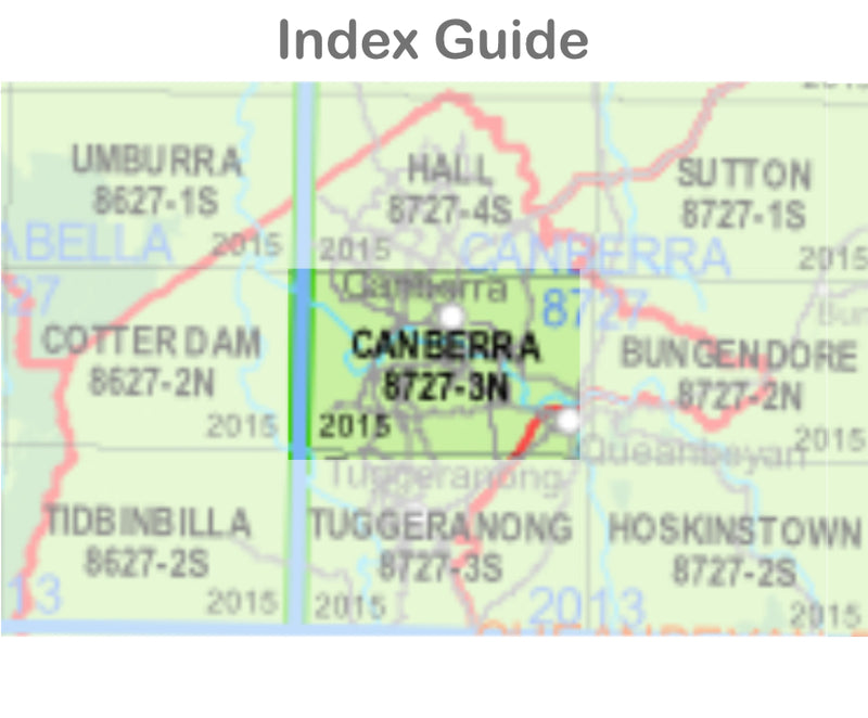 Canberra 8727-3-N NSW Topographic Map 1 25k