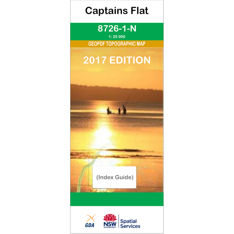 Captains Flat 8726-1-N NSW Topographic Map 1 25k