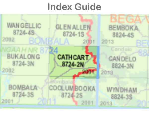 Cathcart 8724-2-N NSW Topographic Map 1 25k