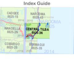 Central Tilba 8925-3-N NSW Topographic Map 1 25k
