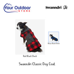 Swanndri Classic Dog Coat. Hero image with title and logos