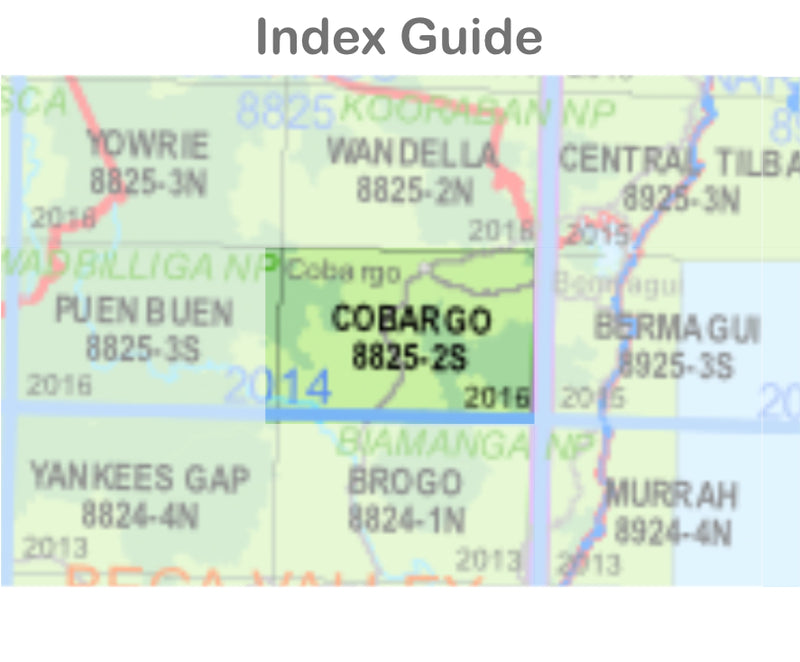 Cobargo 8825-2-S NSW Topographic Map 1 25k