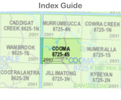 Cooma 8725-4-S NSW Topographic Map 1 25k