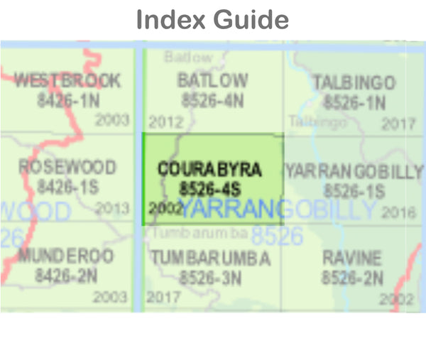 Courabyra 8526-4-S NSW Topographic Map 1 25k