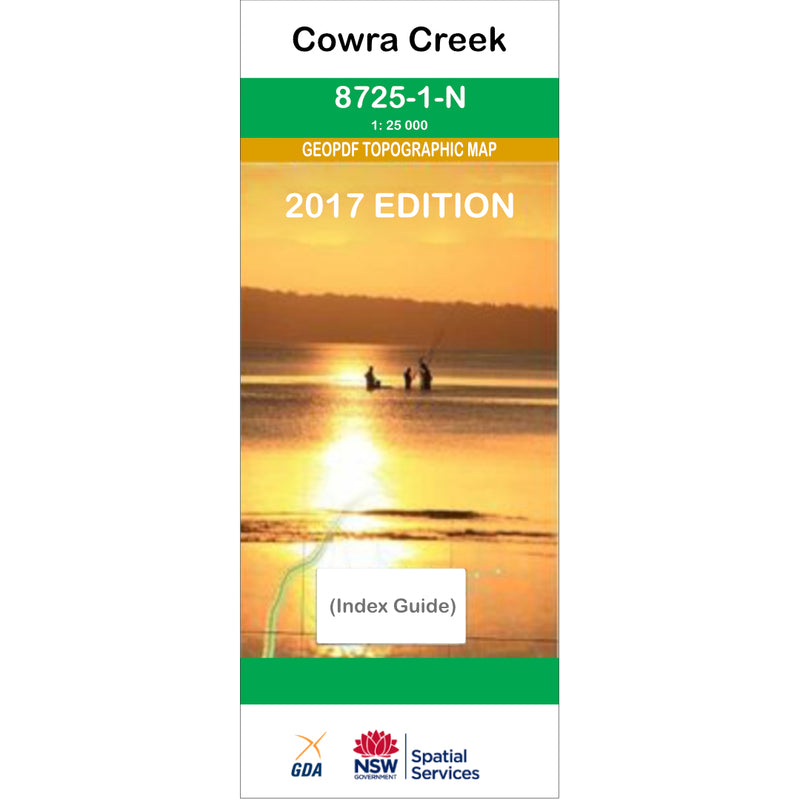 Cowra Creek 8725-1-N NSW Topographic Map 1 25k