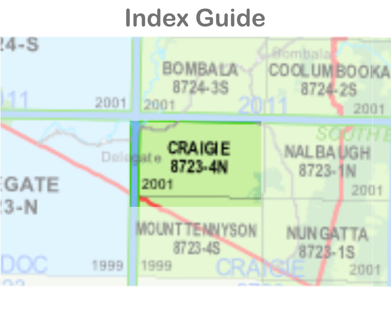 Craigie 8723-4-N NSW Topographic Map 1 25k