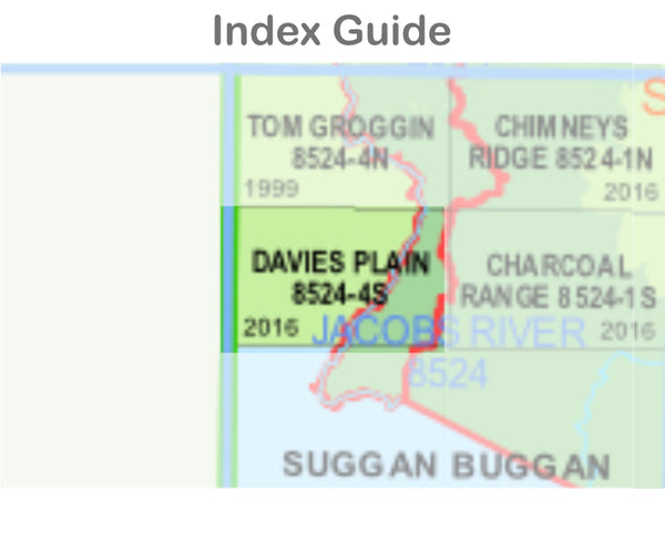 Davies Plain 8524-4-S NSW Topographic Map 1 25k